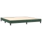 vidaXL Boxspringbett mit Matratze Dunkelgrün 200x200 cm Samt vidaXL Boxspringbett mit Matratze Dunkelgrün 200x200 cm Samt