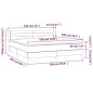 vidaXL Boxspringbett mit Matratze Dunkelblau 180x200 cm Samt vidaXL Boxspringbett mit Matratze Dunkelblau 180x200 cm Samt