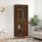 vidaXL Highboard Braun Eichen-Optik 69,5x34x180 cm Holzwerkstoff vidaXL Highboard Braun Eichen-Optik 69,5x34x180 cm Holzwerkstoff