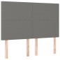 vidaXL Boxspringbett mit Matratze Dunkelgrau 140x200 cm Stoff vidaXL Boxspringbett mit Matratze Dunkelgrau 140x200 cm Stoff