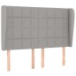 vidaXL Boxspringbett mit Matratze Hellgrau 140x190 cm Stoff vidaXL Boxspringbett mit Matratze Hellgrau 140x190 cm Stoff