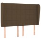vidaXL Boxspringbett mit Matratze Dunkelbraun 140x190 cm Stoff vidaXL Boxspringbett mit Matratze Dunkelbraun 140x190 cm Stoff