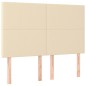 vidaXL Boxspringbett mit Matratze Creme 140x200 cm Stoff vidaXL Boxspringbett mit Matratze Creme 140x200 cm Stoff