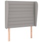 vidaXL Boxspringbett mit Matratze Hellgrau 90x190 cm Stoff vidaXL Boxspringbett mit Matratze Hellgrau 90x190 cm Stoff