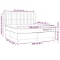 vidaXL Boxspringbett mit Matratze Taupe 160x200 cm Stoff vidaXL Boxspringbett mit Matratze Taupe 160x200 cm Stoff