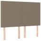 vidaXL Boxspringbett mit Matratze Taupe 140x200 cm Stoff vidaXL Boxspringbett mit Matratze Taupe 140x200 cm Stoff