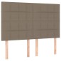 vidaXL Boxspringbett mit Matratze Taupe 140x190 cm Stoff vidaXL Boxspringbett mit Matratze Taupe 140x190 cm Stoff