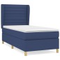 vidaXL Boxspringbett mit Matratze Blau 80x200 cm Stoff vidaXL Boxspringbett mit Matratze Blau 80x200 cm Stoff