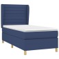 vidaXL Boxspringbett mit Matratze Blau 80x200 cm Stoff vidaXL Boxspringbett mit Matratze Blau 80x200 cm Stoff