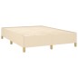 vidaXL Boxspringbett mit Matratze Creme 140x200 cm Stoff vidaXL Boxspringbett mit Matratze Creme 140x200 cm Stoff