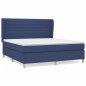 vidaXL Boxspringbett mit Matratze Blau 180x200 cm Stoff vidaXL Boxspringbett mit Matratze Blau 180x200 cm Stoff