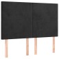 vidaXL Boxspringbett mit Matratze Schwarz 140x200 cm Samt vidaXL Boxspringbett mit Matratze Schwarz 140x200 cm Samt
