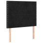 vidaXL Boxspringbett mit Matratze Schwarz 90x200 cm Samt vidaXL Boxspringbett mit Matratze Schwarz 90x200 cm Samt
