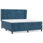 vidaXL Boxspringbett mit Matratze Dunkelblau 160x200 cm Samt vidaXL Boxspringbett mit Matratze Dunkelblau 160x200 cm Samt