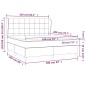 vidaXL Boxspringbett mit Matratze Dunkelblau 160x200 cm Samt vidaXL Boxspringbett mit Matratze Dunkelblau 160x200 cm Samt