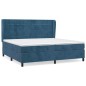 vidaXL Boxspringbett mit Matratze Dunkelblau 200x200 cm Samt vidaXL Boxspringbett mit Matratze Dunkelblau 200x200 cm Samt