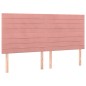 vidaXL Boxspringbett mit Matratze Rosa 200x200 cm Samt vidaXL Boxspringbett mit Matratze Rosa 200x200 cm Samt