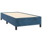 vidaXL Boxspringbett mit Matratze Dunkelblau 90x200 cm Samt vidaXL Boxspringbett mit Matratze Dunkelblau 90x200 cm Samt
