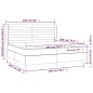 vidaXL Boxspringbett mit Matratze Dunkelgrün 200x200 cm Samt vidaXL Boxspringbett mit Matratze Dunkelgrün 200x200 cm Samt