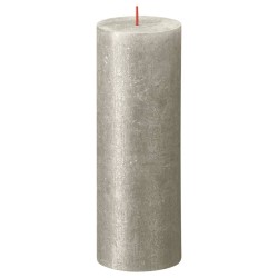 Bolsius Rustikale Stumpenkerzen Shimmer 4 Stk. 190x68 mm Champagner