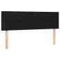 vidaXL Boxspringbett mit Matratze Schwarz 140x190 cm Stoff vidaXL Boxspringbett mit Matratze Schwarz 140x190 cm Stoff