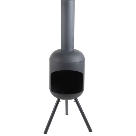 RedFire Gartenkamin mit BBQ-Grill Fuego Groß Schwarz 