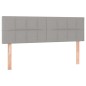vidaXL Boxspringbett mit Matratze Hellgrau 140x200 cm Stoff vidaXL Boxspringbett mit Matratze Hellgrau 140x200 cm Stoff