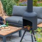 RedFire Gartenkamin mit BBQ-Grill Fuego Groß Schwarz RedFire Gartenkamin mit BBQ-Grill Fuego Groß Schwarz
