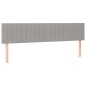 vidaXL Boxspringbett mit Matratze Hellgrau 160x200 cm Stoff vidaXL Boxspringbett mit Matratze Hellgrau 160x200 cm Stoff
