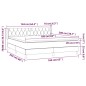 vidaXL Boxspringbett mit Matratze Blau 160x200 cm Stoff vidaXL Boxspringbett mit Matratze Blau 160x200 cm Stoff