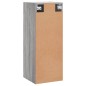 vidaXL Wandschrank Grau Sonoma 34,5x34x90 cm Holzwerkstoff vidaXL Wandschrank Grau Sonoma 34,5x34x90 cm Holzwerkstoff