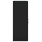 vidaXL Wandschrank Schwarz 34,5x34x90 cm Holzwerkstoff vidaXL Wandschrank Schwarz 34,5x34x90 cm Holzwerkstoff