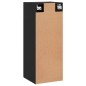 vidaXL Wandschrank Schwarz 34,5x34x90 cm Holzwerkstoff vidaXL Wandschrank Schwarz 34,5x34x90 cm Holzwerkstoff