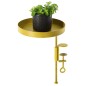 Esschert Design Blumentopfhalter mit Klemme Rund Golden M Esschert Design Blumentopfhalter mit Klemme Rund Golden M