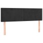vidaXL Boxspringbett mit Matratze Schwarz 140x190 cm Samt vidaXL Boxspringbett mit Matratze Schwarz 140x190 cm Samt