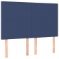 vidaXL Boxspringbett mit Matratze Blau 140x200 cm Stoff vidaXL Boxspringbett mit Matratze Blau 140x200 cm Stoff