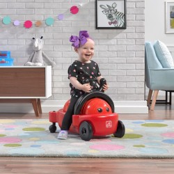 Step2 2-in-1 Rutschauto und Hüpfspielzeug Lady Bug