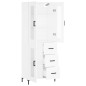 Highboard Weiß 69,5x34x180 cm Holzwerkstoff Highboard Weiß 69,5x34x180 cm Holzwerkstoff