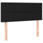 vidaXL Boxspringbett mit Matratze & LED Schwarz 90x200 cm Stoff vidaXL Boxspringbett mit Matratze & LED Schwarz 90x200 cm Stoff