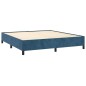 vidaXL Boxspringbett mit Matratze Dunkelblau 180x200 cm Samt vidaXL Boxspringbett mit Matratze Dunkelblau 180x200 cm Samt