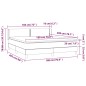 vidaXL Boxspringbett mit Matratze Schwarz 180x200 cm Kunstleder vidaXL Boxspringbett mit Matratze Schwarz 180x200 cm Kunstleder