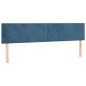 vidaXL Boxspringbett mit Matratze & LED Dunkelblau 180x200 cm Samt vidaXL Boxspringbett mit Matratze & LED Dunkelblau 180x200 cm Samt