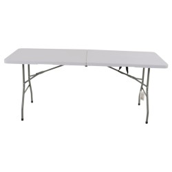Lesli Living Partytisch Klappbar 180x70x74 cm Weiß