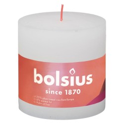 Bolsius Rustikale Stumpenkerzen Shine 3 Stk. 100x100 mm Wolkenweiß