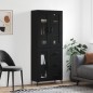 vidaXL Highboard Schwarz 69,5x34x180 cm Holzwerkstoff vidaXL Highboard Schwarz 69,5x34x180 cm Holzwerkstoff