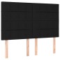vidaXL Boxspringbett mit Matratze Schwarz 140x200 cm Stoff vidaXL Boxspringbett mit Matratze Schwarz 140x200 cm Stoff