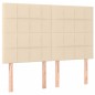 vidaXL Boxspringbett mit Matratze Creme 140x200 cm Stoff vidaXL Boxspringbett mit Matratze Creme 140x200 cm Stoff