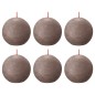 Bolsius Rustikale Kugelkerzen Shine 6 Stk. 76x71 mm Rustikales Taupe Bolsius Rustikale Kugelkerzen Shine 6 Stk. 76x71 mm Rustikales Taupe