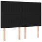 vidaXL Boxspringbett mit Matratze & LED Schwarz 140x200 cm Stoff vidaXL Boxspringbett mit Matratze & LED Schwarz 140x200 cm Stoff