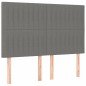 vidaXL Boxspringbett mit Matratze Dunkelgrau 140x200 cm Stoff vidaXL Boxspringbett mit Matratze Dunkelgrau 140x200 cm Stoff